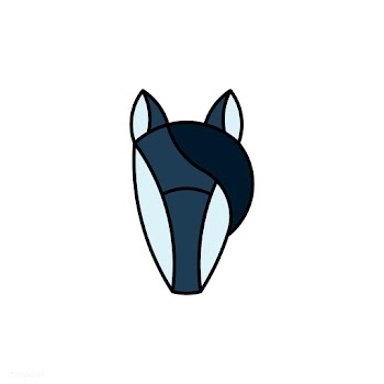Linear illustration of a horse's head | Free stock vector - 524744