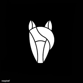 Linear illustration of a horse's head | Free stock vector - 524777