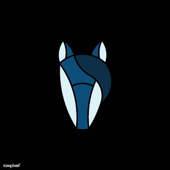 Linear illustration of a horse's head | Free stock vector - 524799