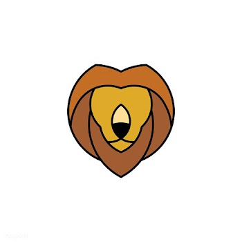 Linear illustration of a lion's head | Free stock vector - 524698