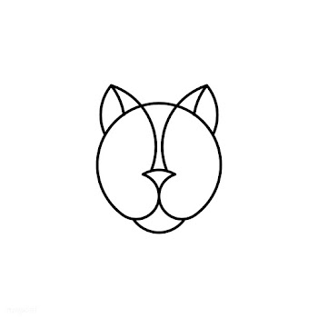 Linear illustration of a panther's head | Free stock vector - 524651