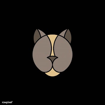 Linear illustration of a panther's head | Free stock vector - 524652