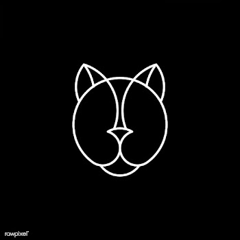 Linear illustration of a panther's head | Free stock vector - 524671