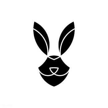 Linear illustration of a rabbit's head | Free stock vector - 524648