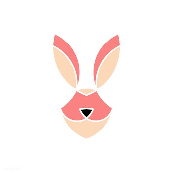 Linear illustration of a rabbit's head | Free stock vector - 524689