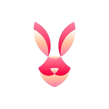 Linear illustration of a rabbit's head | Free stock vector - 524697