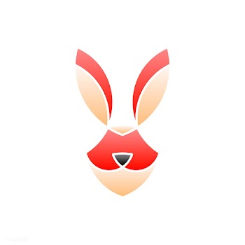 Linear illustration of a rabbit's head | Free stock vector - 524752