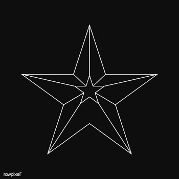 Linear illustration of a star | Free stock vector - 518127