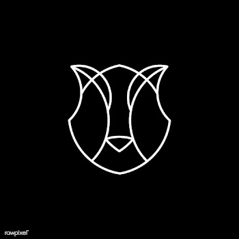 Linear illustration of a tiger's head | Free stock vector - 524683