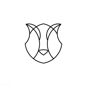 Linear illustration of a tiger's head | Free stock vector - 524724