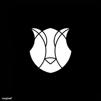 Linear illustration of a tiger's head | Free stock vector - 524757