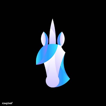 Linear illustration of a unicorn's head | Free stock vector - 524763