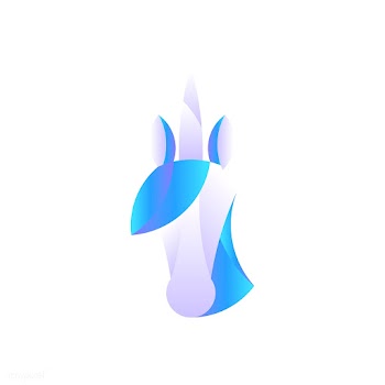 Linear illustration of a unicorn's head | Free stock vector - 524781