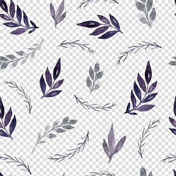 Linear leaf plant illustration, Leaf Watercolor painting, Deep shades of blue leaves transparent background PNG clipart