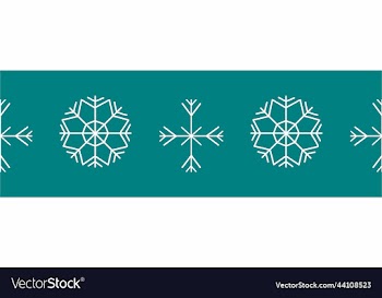 linear pattern of snowflakes