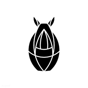 Linear rhino geometrical animal vector | Free stock vector - 520835