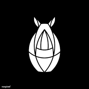 Linear rhino geometrical animal vector | Free stock vector - 520843