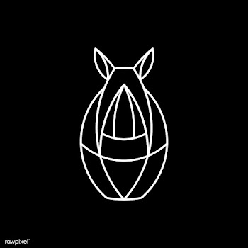 Linear rhino geometrical animal vector | Free stock vector - 520849