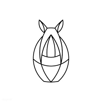 Linear rhino geometrical animal vector | Free stock vector - 520889