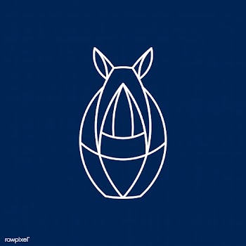 Linear rhino geometrical animal vector | Free stock vector - 520948