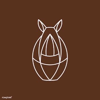 Linear rhino geometrical animal vector | Free stock vector - 520960