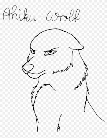 Lineart Angry Wolf Free By Ahikuwolf On Deviantart - Drawing