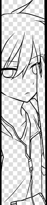 Lineart Mekakucity Actors, male anime character illustration transparent background PNG clipart