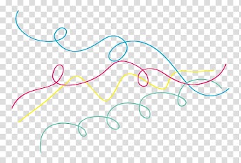 Lines Img , blue, red, and yellow spiral lines transparent background PNG clipart