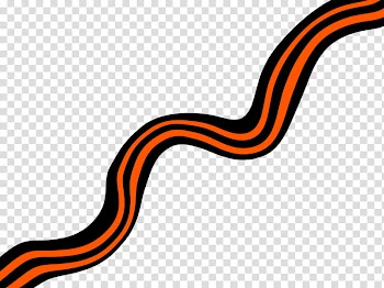 Lines, orange and black spiral line transparent background PNG clipart