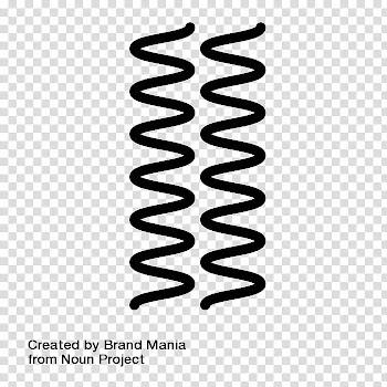 Lines, two black coil illustration transparent background PNG clipart
