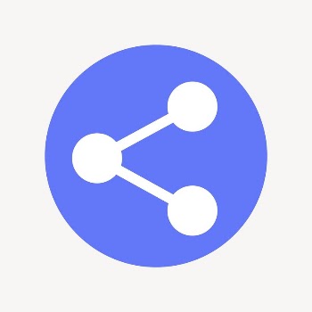 Link icon badge, flat circle | Free Icons - rawpixel