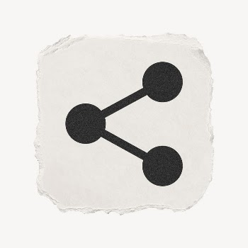 Link icon, ripped paper design | Free PSD - rawpixel