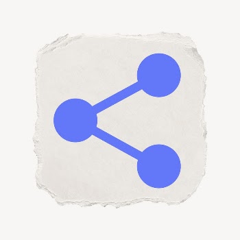 Link icon, ripped paper design | Free PSD - rawpixel