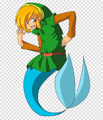 Link The Legend of Zelda: Breath of the Wild Mermaid Suit Merman, hunger games transparent background PNG clipart