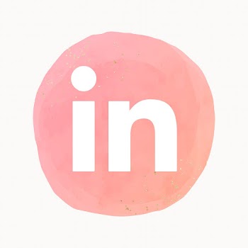 LinkedIn logo in watercolor design. Social… | Free stock illustration | High Resolution graphic