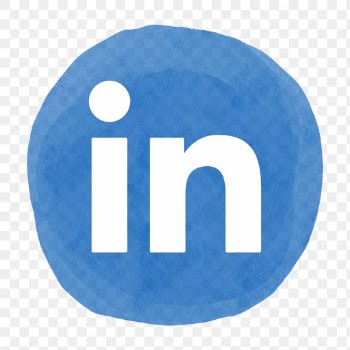 LinkedIn logo png in watercolor design.… | Free stock illustration | High Resolution graphic