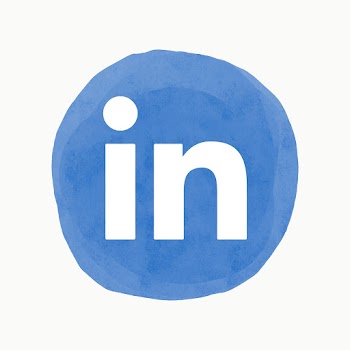 LinkedIn logo psd in watercolor design.… | Free stock illustration | High Resolution graphic