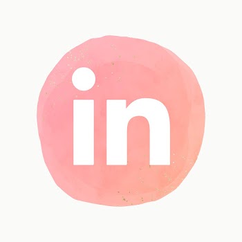 LinkedIn logo vector in watercolor design.… | Free stock illustration | High Resolution graphic