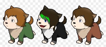 Linny's Wolf Children By Xzethanyx - Cartoon