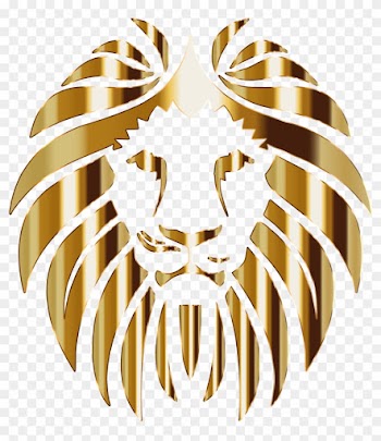 Lion 3 No Background - Gold Lion Logo Design