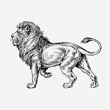 Lion, animal illustration. Free public | Free Photo Illustration - rawpixel