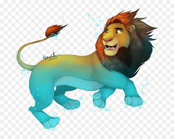 Lion Big cat Mammal Animal - brilliant light effects 