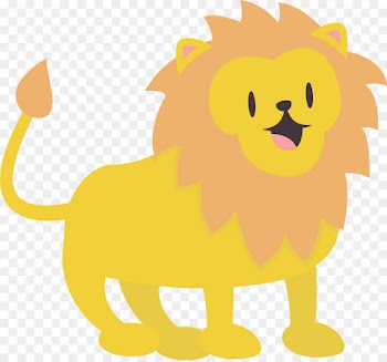 lion clip art cartoon yellow big cats