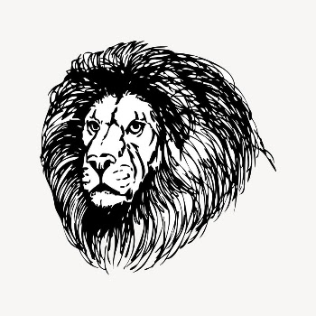 Lion clipart, vintage illustration vector. | Free Vector Illustration - rawpixel