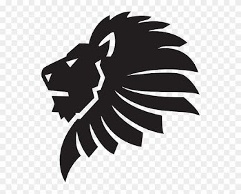 Lion Face Outline Cut Clip Art - Lion Wax Seal Stamp