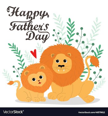 lion father with son