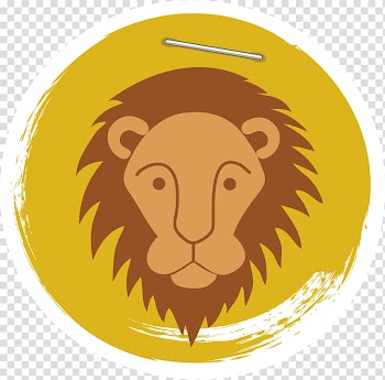 Lion Fortune-telling Tarot Constellation Astrology, Yellow Leo transparent background PNG clipart