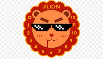 Lion, Graphic Design, Logo, Cartoon, Smile PNG