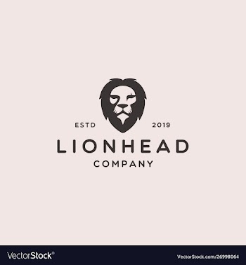 Lion head icon logo design inspiration vector image