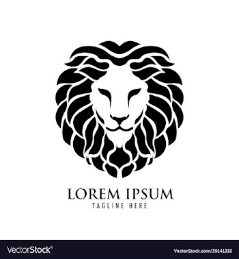 lion head logo design